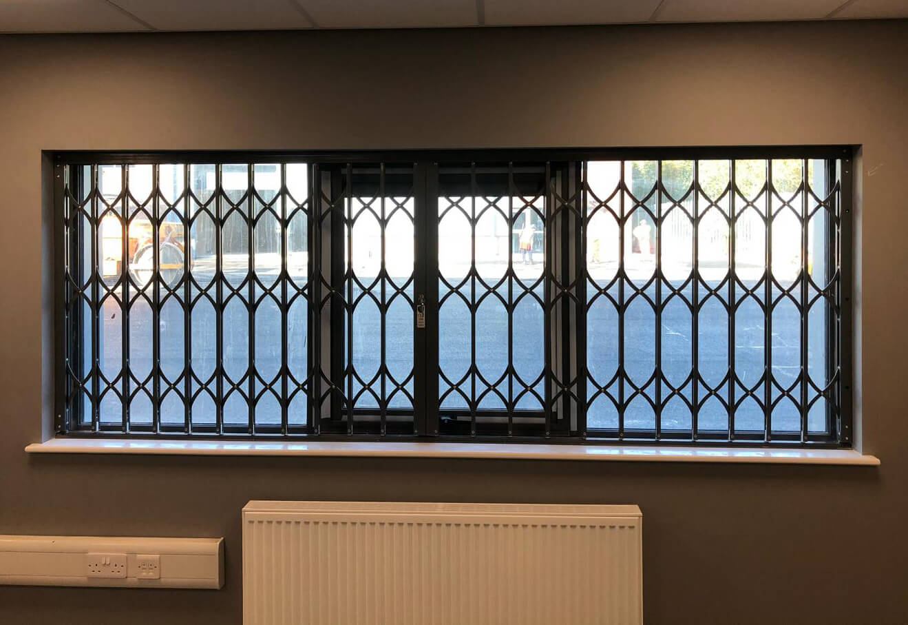 Security grilles for commercial units CrossGuard