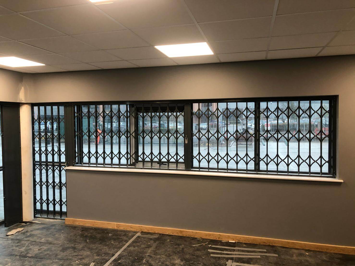 Security grilles for commercial units CrossGuard