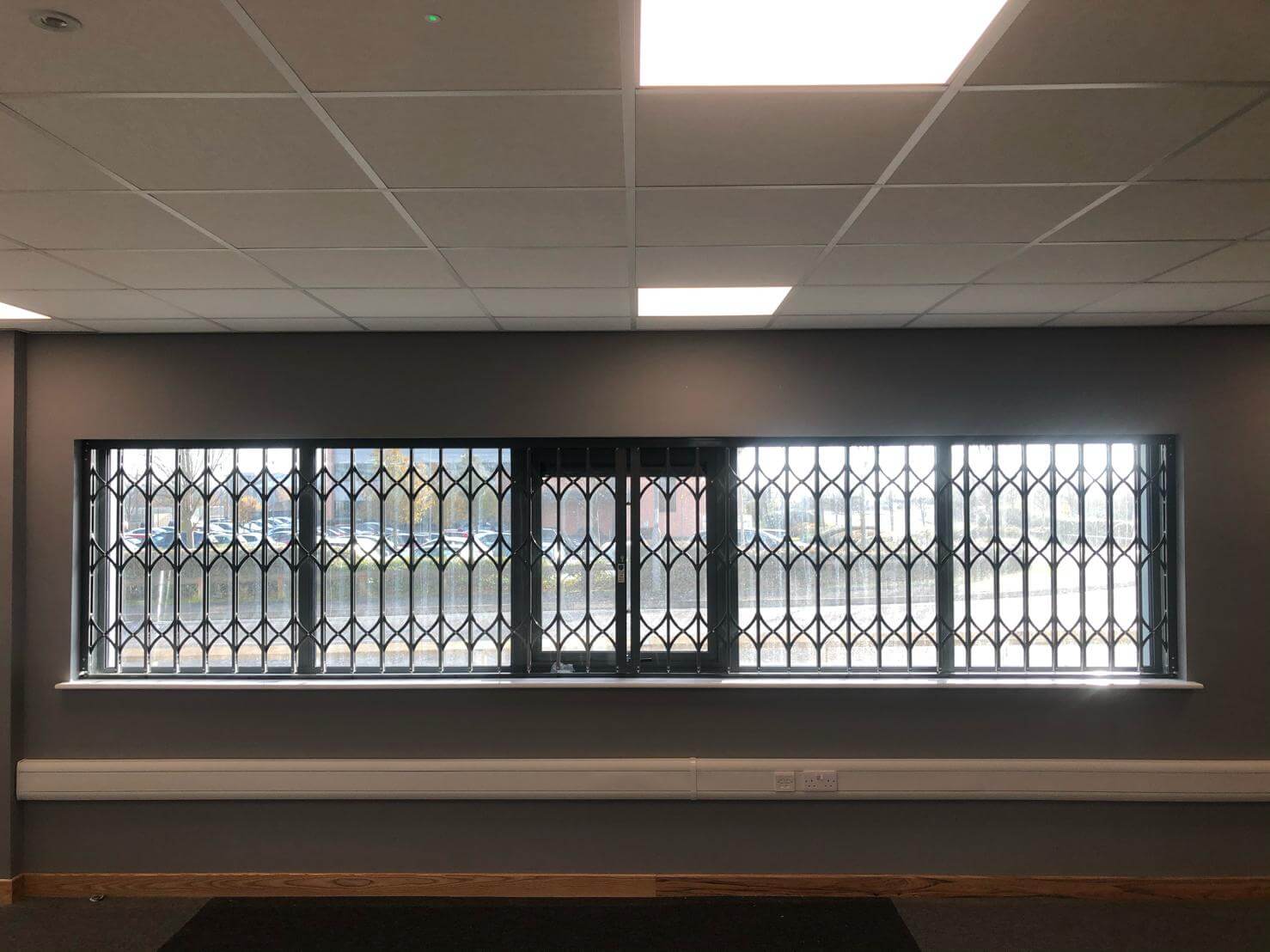 Security grilles for commercial units CrossGuard