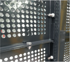 perforated cage walls