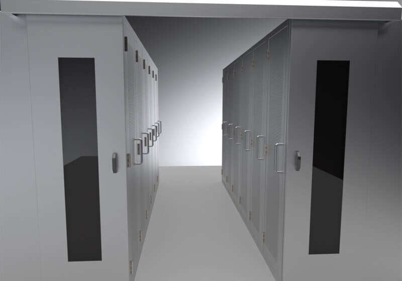 cold aisle containment doors